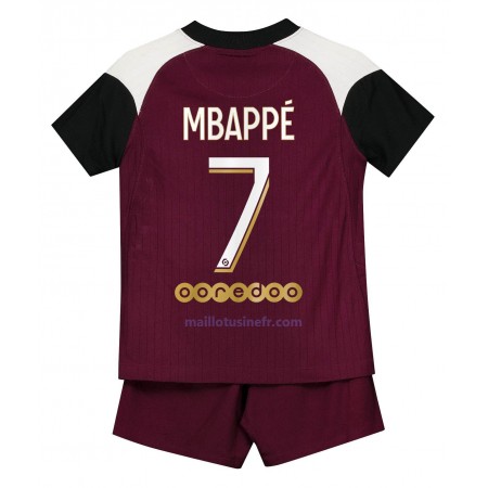 Maillot de Foot Paris Saint-Germain Kylian Mbappé 7 Troisième 2021 - Enfant